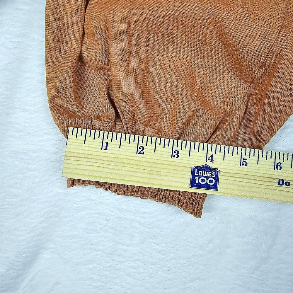 LOVE TREE Women's Linen Blend Jogger Pants Smocked Waist Summer Beachy Size M - Picture 11 of 12